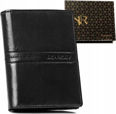 Produktbild von Rovicky Portemonnaie aus Leder für Männer Kamtaura schwarz One size