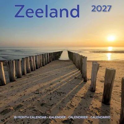 Zdjęcie produktu dla Kalendarz ścienny Zeeland 2027, 16 miesięcy, 30 x 30 cm, kalendarz ścienny