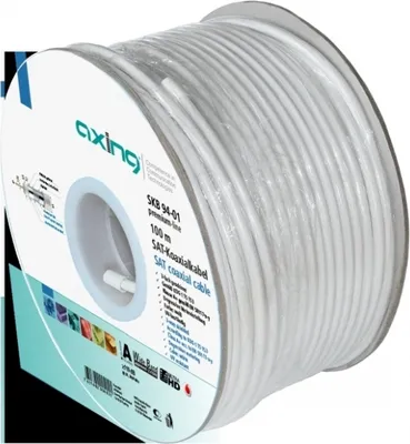 Produktbild von Axing SKB09401 Koaxialkabel,3fach gesch., 100m