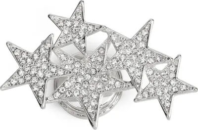Produktbild von styleBREAKER Magnet Schmuck Anhänger mit versetzt angeordneten Strass besetzten Sternen für Schals, Tücher oder Ponchos, Brosche, Damen 05050061