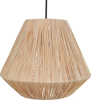 Produktbild von BELIANI Hängelampe Naturfarben aus Stroh Boho Stil Modern Hängeleuchte für Esstisch Esszimmer Wohnzimmer Schlafzimmer