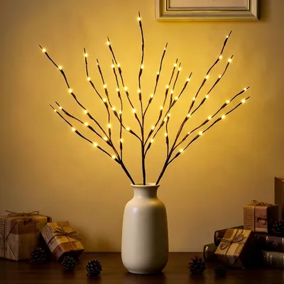 LED-Leuchtäste 3er Set, 60 warmweiße LEDs, 73 cm