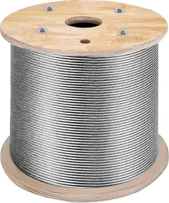 Image de Câble métallique, longueur 500 ft, diamètre 1/8", résistance à la rupture 1700 lbs, 152M x 3,2MM