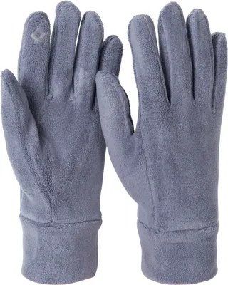 Produktbild von styleBREAKER Damen Touchscreen Fleece Handschuhe Einfarbig, warme Fingerhandschuhe, Winter 09010047