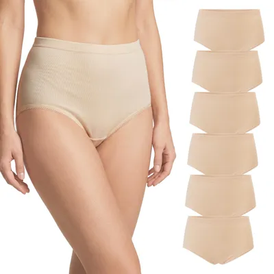 Produktbild von Celodoro Damen Taillenslip (6er Pack) ohne Seitennähte - Beige M