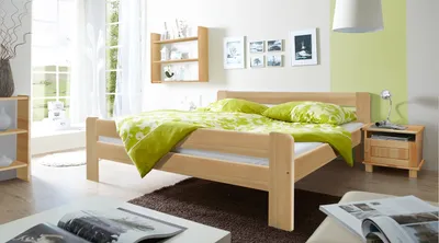 Produktbild von Einzel- und Doppelbett "Bert", verschied. Farben