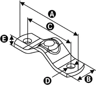 Produktbild von Universal-Halbschelle verzinkt, 1" (33,7 mm)...2" (60,3 mm)