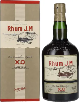Produktbild von Rhum J.M Très Vieux Rhum Agricole X.O 45% Vol. 0,7l in Geschenkbox