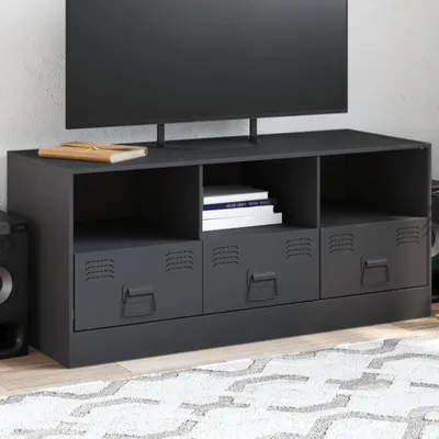 Image de Maison Exclusive - Meuble TV anthracite 99x39x44 cm acier
