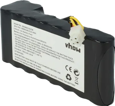 Produktbild von vhbw Akkupack Ersatz für Husqvarna 5806833-03, 5806833-02, 5806833-01 für Rasenroboter (6800mAh 18V Li-Ion)