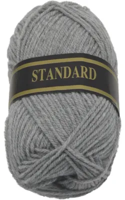 Zdjęcie produktu dla Przędza STANDARD – 50 g / 150 m – szara