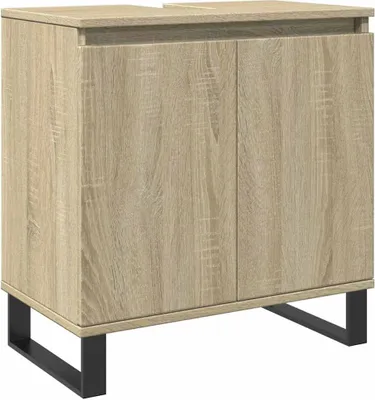 Obrázok produktu pre vidaXL Kúpeľňová skrinka Sonoma Oak 58x33x60 cm Materiál dreva
