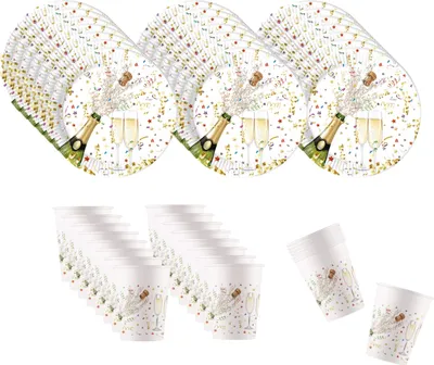 Produktbild von 48-tlg. Happy New Year Silvester Party Set für Geburtstag