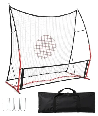 Obrázok produktu pre Futbalový odrazový panel – odrazová sieť 2 v 1 – rýchly odraz – na prihrávky a volejové strely – tréning pre jednotlivcov aj tímy