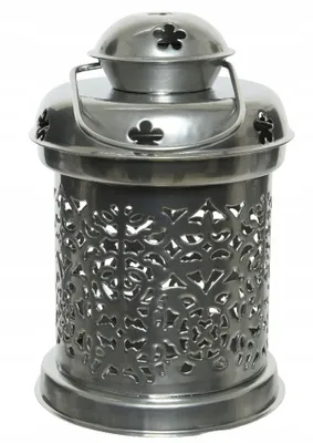 Immagine prodotto di Lanterna decorativa natalizia argento 14,5 cm