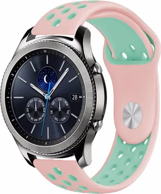 Produktbild von Armband für Samsung Galaxy Watch 6/5/4 20mm weiches Silikon Ersatzarmband Sport atmungsaktiv ROSA-TÜRKIS