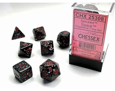Produktbild von Chessex 7-Würfelset Speckled Polyhedral Space