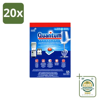 Produktbild von 20 x Finish Quantum Professional All-in-One Spülmaschinentabs - Vorratspackung - 20 Stücke