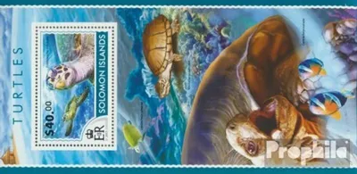 Produktbild von Briefmarken Salomoninseln 2015 Mi Block 405 (kompl. Ausg.) postfrisch Schildkröten