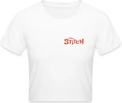 Produktbild von Lilo & Stitch | Stitch Mit Surfbrett Crop Top, XS, Weiß