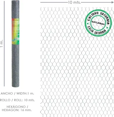 Immagine prodotto di Griglia a tripla torsione 16/100 cm. Rotolo da 10 metri Uso domestico