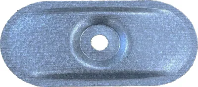 Produktbild von Druckverteilungsplatten - Oval 82 x 40 mm - Verzinkt - Karton 100 Stück