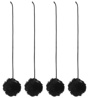 Produktbild von Katzenspielzeug Plüschball mit Glöckchen, 4 Stück, sicher für Kratzbaum