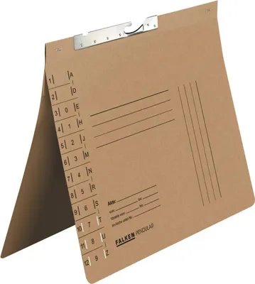 Produktbild von Falken 50x Pendelhefter, A4, Behörde, Schlitzstanzung, Braun, 15033602F