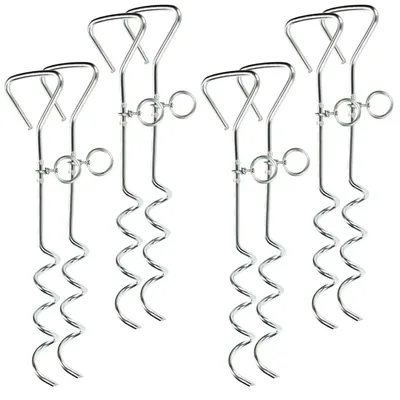 Produktbild von COM-FOUR® 8x Zeltbodenanker - Zelt Sicherung Set - Bodenanker zur Befestigung
