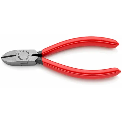 Zdjęcie produktu dla Knipex 70 01 180, Szczypce ukośne, Stal chromowo-wanadowa, Plastik, Czerwony, 180 mm, 200 g
