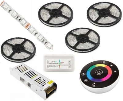 Produktbild von Omako LED-Streifen Set RGB 20m Touch-Steuerung