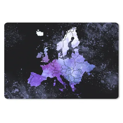 Produktbild von MuchoWow® Schreibtischunterlage Karte - Europa - Sternenhimmel 60x40 cm - XXL Mauspad - Großes Mauspad