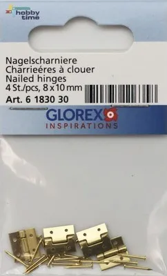 Produktbild von Nagelscharnier mit Stiften 8x10 mm 4 Stück