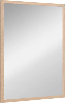 Image de Miroir mural 50 x 70 cm miroir décoratif avec 4 crochets, miroir rectangulaire pour chambre, salle de bain