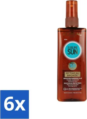 Produktbild von L'Oréal – Sublime Sun – Sonnenschutz – Wasserfest – UV-Schutz – LSF 30 – 150 ml - Vorteilspack - 6 Stücke