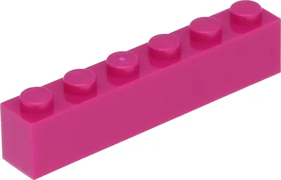 Produktbild von Lego® 1 Stück 3009 Stein Brick 1x6 Part Basic Steine 1 Magenta