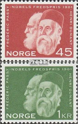 Produktbild von Briefmarken Norwegen 1961 Mi 464-465 (kompl.Ausg.) postfrisch Nobelpreisverleihung