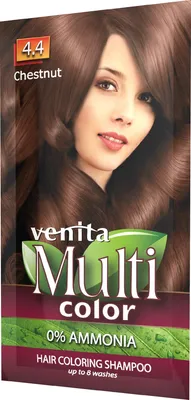 Obrázek produktu pro Venita Barevný šampon s kaštany 4.4, 40 g