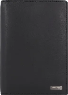 Produktbild von Greenland Nature Black Nappa Reisepassetui RFID Leder 11,5 cm