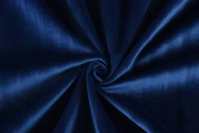Produktbild von Verdunkelung Vorhang »Milano« Samt blickdicht Schlaufenband Tunneldurchzug Blackout Bügelband kürzbar Blau 2 Stück HxB 280x135 cm, 20357