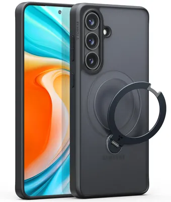 Productafbeelding van Torras – Beschermhoes voor de Samsung Galaxy S26 met draaibare standaard – zwart