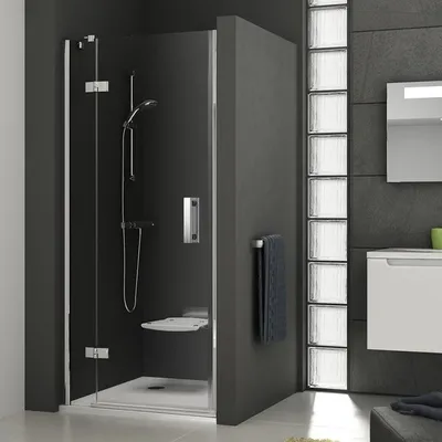 Obrázek produktu pro Ravak: Sprchové dveře SmartLine SMSD2-120, 0SLGAA00Z1 Chrome Levé(A) 1189-1206x1900 mm TRANSPARENT-sklo