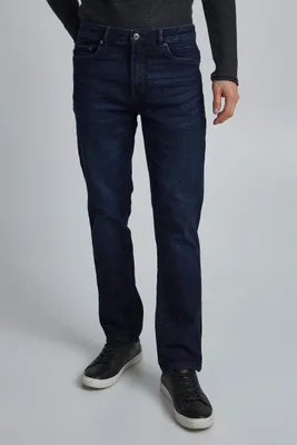 Image de Jean coupe classique, pantalon en denim basique, délavé « stoned », coupe fuselée, SDRyder |