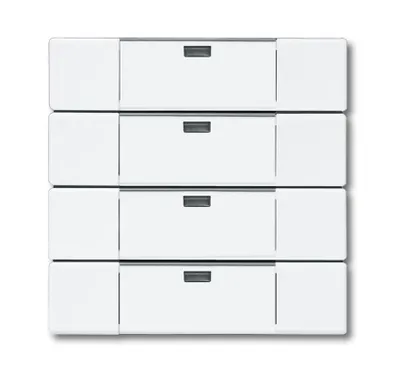 Produktbild von Busch-Jaeger 6733-84 Wandsender WaveLINE, 4 Kanal studioweiß