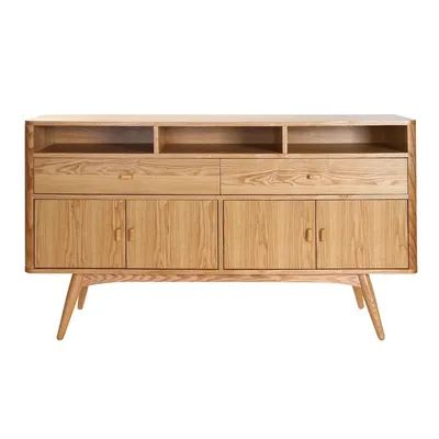 Produktbild von Miliboo - Design-Sideboard 4 Türen Esche NORDECO