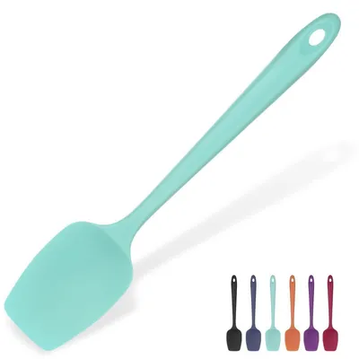 Image de Spatule en silicone, longueur 29 cm, couleur bleu ciel, résistante à la chaleur jusqu'à 315°C