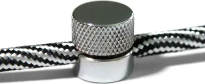 Produktbild von Creative Cables Sare Wandbefestigung Metallkabelverschraubung Für Textilkabel 2 Stücke Silber  Silber One Size