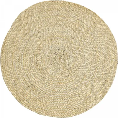 Image de Tapis de jute tissé AGO avec motif uni