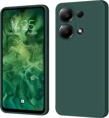 Produktbild von Hülle für Xiaomi Redmi Note 13 Pro Case Cover Bumper Silikon Softgrip Schutzhülle Farbe: Grün