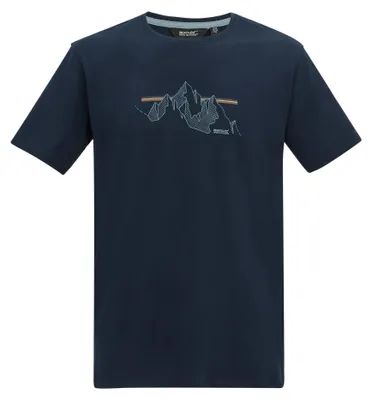 Image de T-shirt pour hommes "Cline IX" de la marque Regatta, modèle RG13294 (taille 4XL), couleur marine